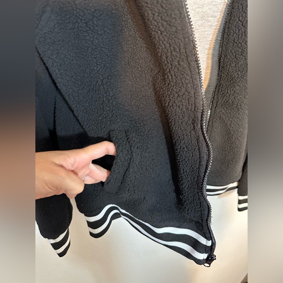 Philadelphia Eagles Adult M Fleece Black NFL Lined Zip Pocket Graphic super warm - Picture 4 of 9